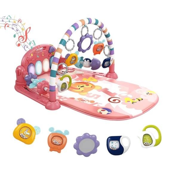 Baby Play Mat Baby GymFunny Play Piano Tummy Time Baby Activity Gym Mat